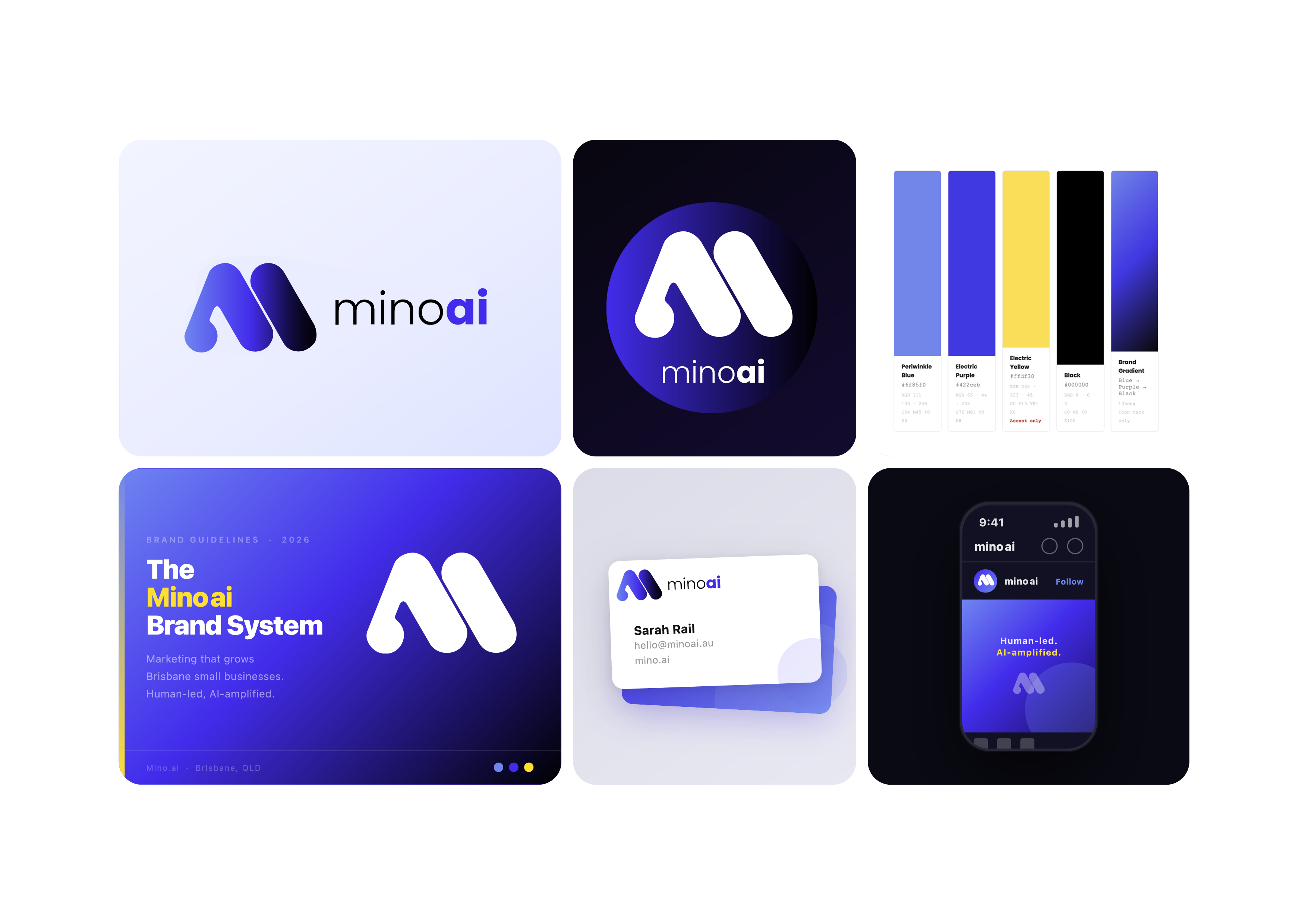 Minoai brand identity system